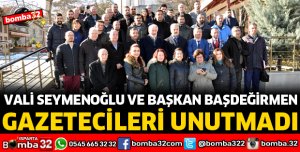 VALİ VE BAŞKAN GAZETECİLER GÜNÜNÜ KUTLADI