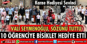VALİDEN ÇOCUKLARA KARNE HEDİYESİ