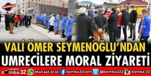 VALİDEN KYK YURDUNDA KALAN UMRECİLERE MORAL ZİYARETİ