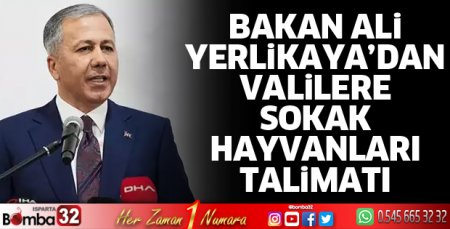 Valilere sokak hayvanları talimarı