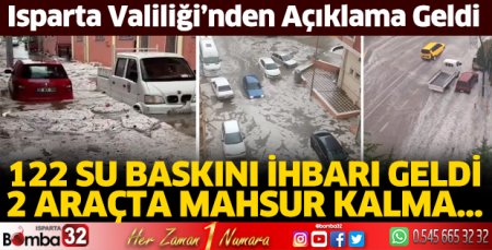 Valilikten sel ve su baskınları açıklaması