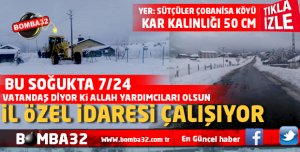 VATANDAŞ DİYOR Kİ  YOLLAR AÇILIYOR  İL ÖZEL İDARE ÇALIŞIYOR 