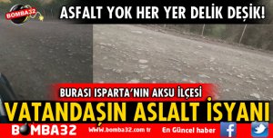 VATANDAŞIN ASFALTSIZ YOL İSYANI!