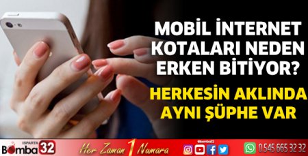 Vatandaşlar mobil internet kotalarının erken bitmesinden şikayetçi! 