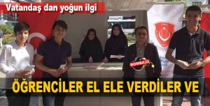 VATANDAŞLAR YOĞUN İLGİ GÖSTERİYOR