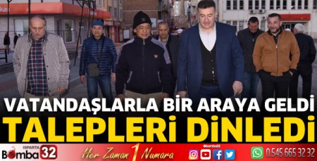 Vatandaşlarla bir araya geldi