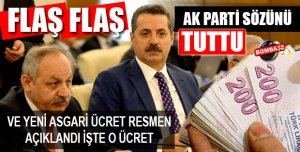 Ve yeni asgari ücret resmen açıklandı