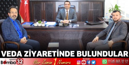 Veda ziyaretinde bulundular