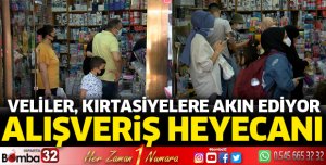 Veliler kırtasiyelere akın ediyor