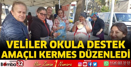 Velilerden okula destek kermesi