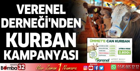 Verenel Derneği'nden Kurban Kampanyası