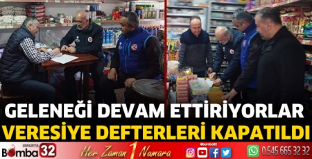 Veresiye defterleri kapatıldı