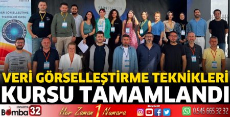 Veri Görselleştirme Teknikleri Kursu tamamlandı