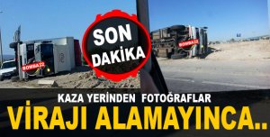 VİRAJI ALAMADI VE ..