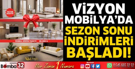 Vizyon Mobilya’da sezon sonu indirimleri başladı!
