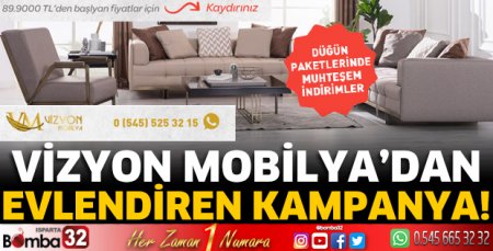 Vizyon Mobilya’dan evlendiren kampanya!