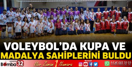 Voleybol’da kupa ve madalya sahiplerini buldu