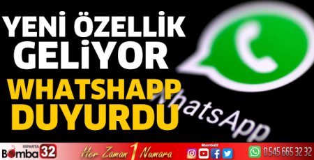 WhatsApp'a yeni özellik