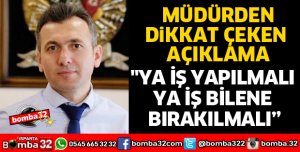 YA İŞ YAPILMALI YA İŞ BİLENE BIRAKILMALI