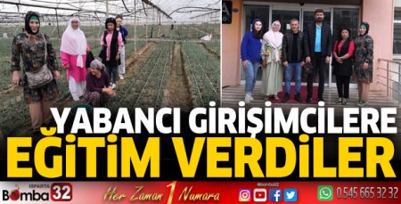 Yabancı girişimcilere eğitim verdiler
