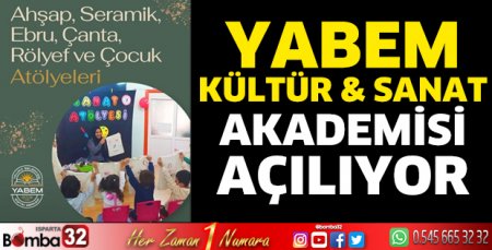 YABEM Kültür & Sanat Akademisi açılıyor