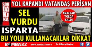 YAĞIŞ SELİ GETİRDİ VATANDAŞ YOLDA KALDI