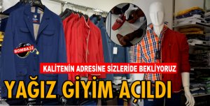 ISPARTA DA YAĞIZ GİYİM AÇILDI