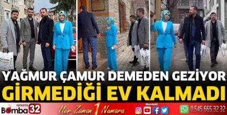 Yağmur çamur demeden geziyor