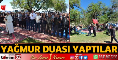 Yağmur duası yaptılar