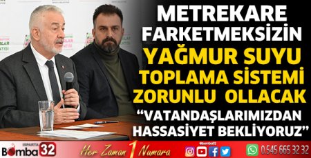 Yağmur suyu depolama sistemi zorunlu olacak