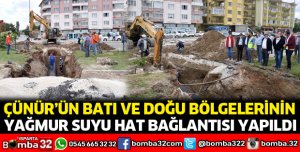 Yağmur suyu hat bağlantısı yapıldı