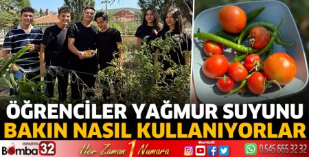 Yağmur suyunu bakın nasıl kullanıyorlar