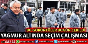 YAĞMURLUKLARI GİYDİLER ESNAFLA BULUŞTULAR