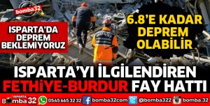 YAKIN GELECEKTE ISPARTA’DA DEPREM BEKLEMİYORUZ