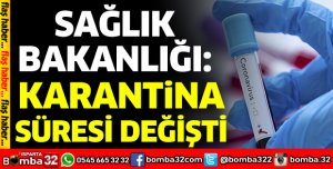 YAKIN TEMASLI KİŞİLERDE KARANTİNA SÜRESİ DEĞİŞTİ