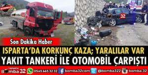 YAKIT TANKERİ İLE OTOMOBİL ÇARPIŞTI