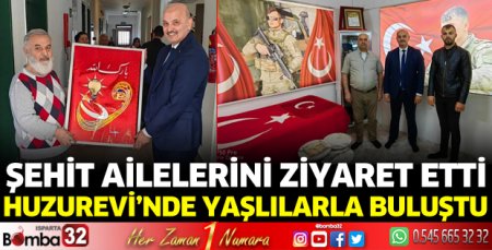 Yakup Kütük, şehit ailelerini ziyaret etti