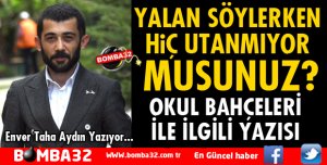 YALAN SÖYLERKEN HİÇ UTANMIYOR MUSUNUZ?