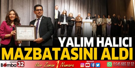 Yalım Halıcı mazbatasını aldı