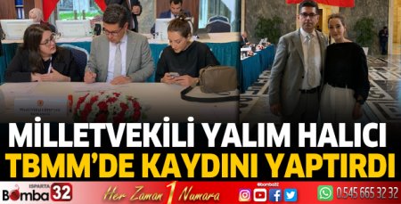 Yalım Halıcı TBMM'de kaydını yaptırdı