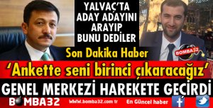YALVAÇ ADAYININ DUYARLILIĞI AK PARTİ GENEL MERKEZİNİ HAREKETE GEÇİRDİ