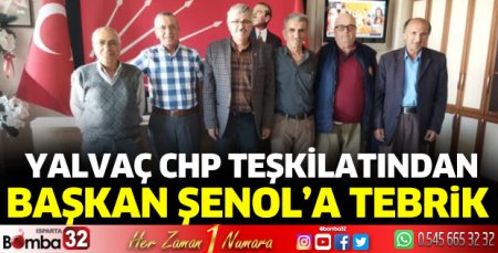 Yalvaç CHP’den Şenol’a ziyaret