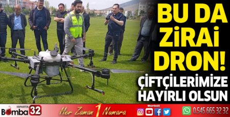 Yalvaç çiftçisi dronu kaptı!
