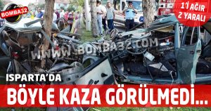 YALVAÇ 'DA FEÇİ KAZA !!