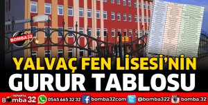 YALVAÇ FEN LİSESİ YILDIZINI PARLATIYOR