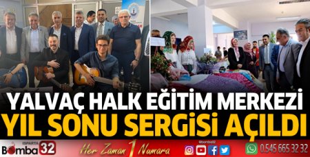 Yalvaç HEM yıl sonu sergisi açıldı