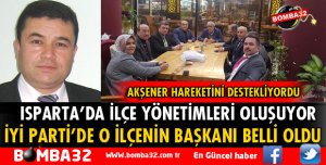 YALVAÇ İYİ PARTİ’DE BAŞKAN İLHAN YÜKSEL