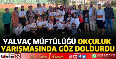 Yalvaç Müftülüğü Okçuluk yarışmasında göz doldurdu