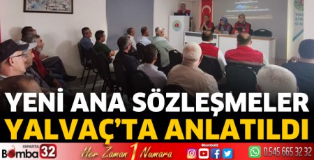 Yalvaç’ta Kooperatiflere Sözleşme Uyumu Eğitimi