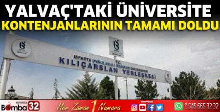 Yalvaç’taki üniversite kontenjanlarının tamamı doldu